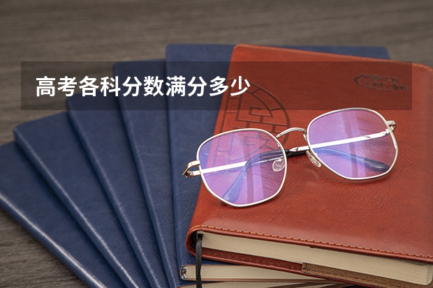 高考各科分数满分多少