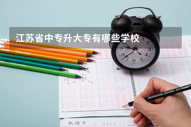 江苏省中专升大专有哪些学校