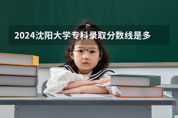 2024沈阳大学专科录取分数线是多少?