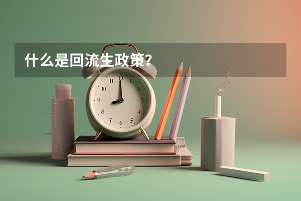 什么是回流生政策？