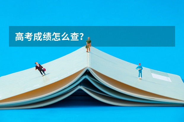 高考成绩怎么查？