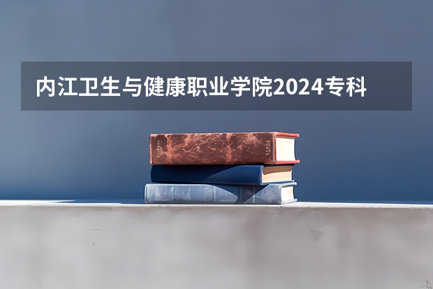 内江卫生与健康职业学院2024专科招生计划