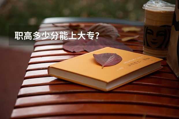 职高多少分能上大专？