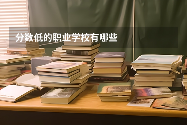 分数低的职业学校有哪些