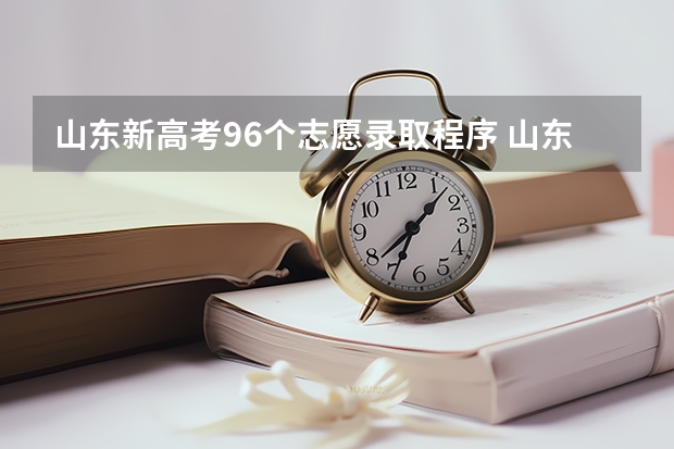 山东新高考96个志愿录取程序 山东新高考96个志愿是怎么投档的