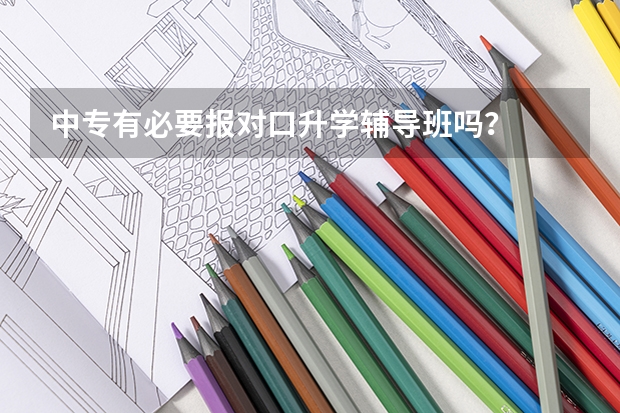 中专有必要报对口升学辅导班吗？