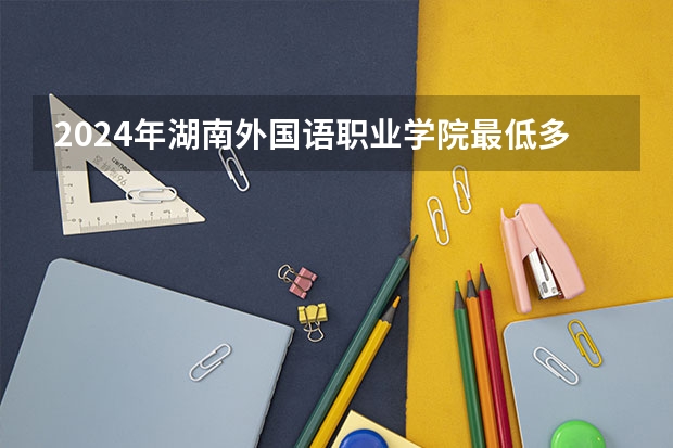 2024年湖南外国语职业学院最低多少分能录取 湖南历年录取分数线