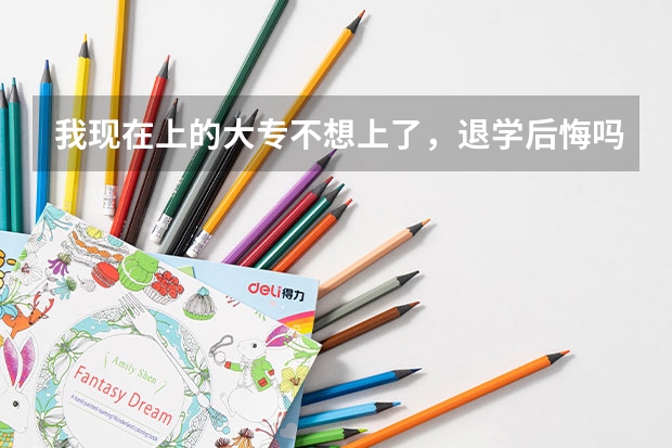 我现在上的大专不想上了，退学后悔吗？