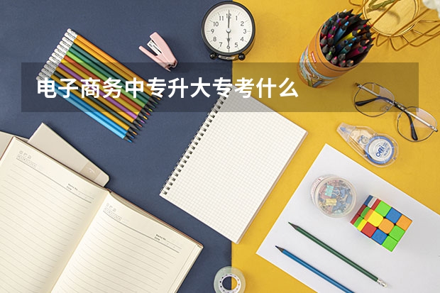 电子商务中专升大专考什么