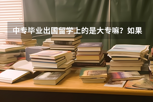 中专毕业出国留学上的是大专嘛？如果是，那么想升本科可以吗？