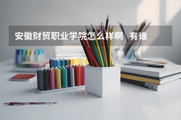 安徽财贸职业学院怎么样啊   有谁知道的