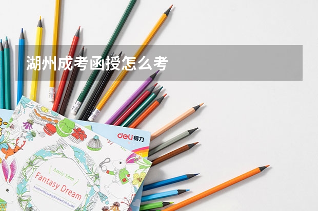 湖州成考函授怎么考