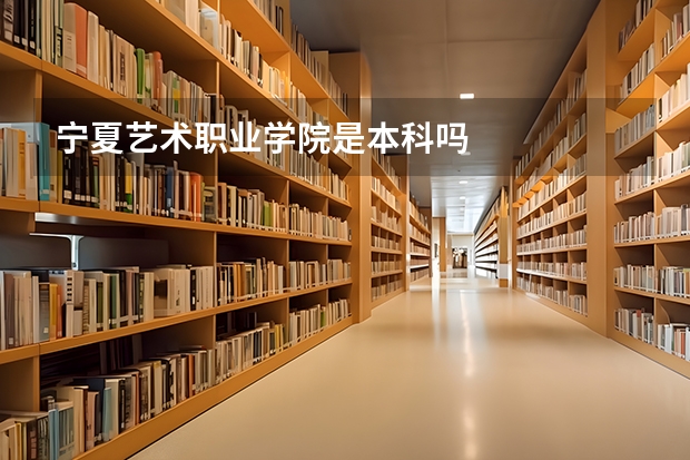 宁夏艺术职业学院是本科吗