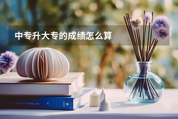 中专升大专的成绩怎么算