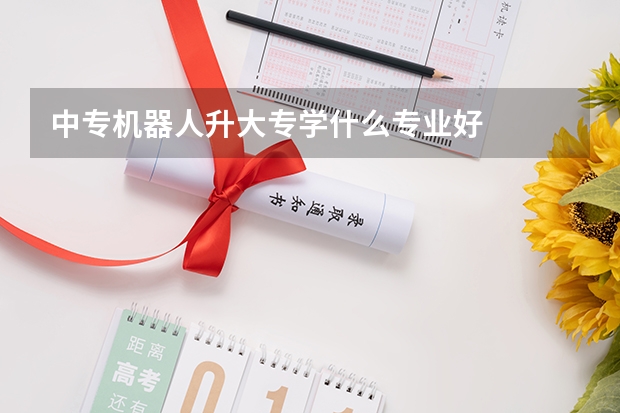 中专机器人升大专学什么专业好