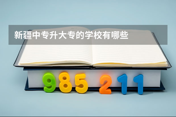 新疆中专升大专的学校有哪些