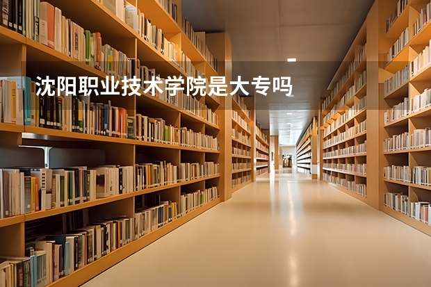 沈阳职业技术学院是大专吗